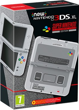 Nintendo New 3DS XL SNES Edition consola de juegos portátil 12,4 cm (4,88'') Pantalla táctil Wifi Gris