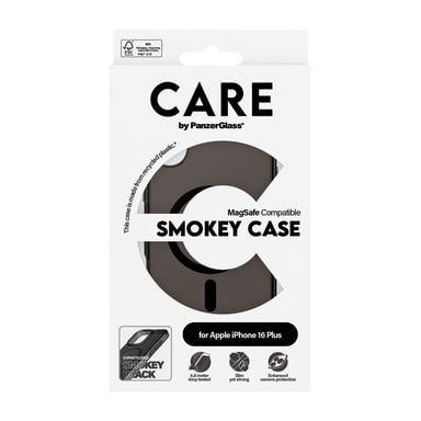PanzerGlass CARE™ by ® Urban Combat Case Smokey w. Black MagSafe iPhone 16 Plus coque de protection pour téléphones portables Housse Noir Apple (brand) Apple - iPhone 16 Plus