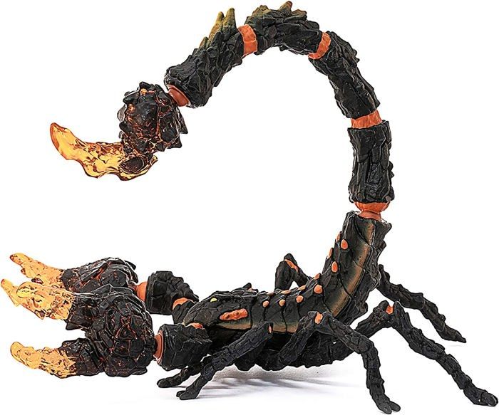 Scorpion de lave figurine fantastique avec pièces mobiles et rotatives jouet monstre pour enfants dès schleich 70142 - vue 2