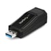 StarTech.com Adattatore di rete da USB 3.0 a RJ45 Gigabit Ethernet - 10/100/1000Mbps - Nero