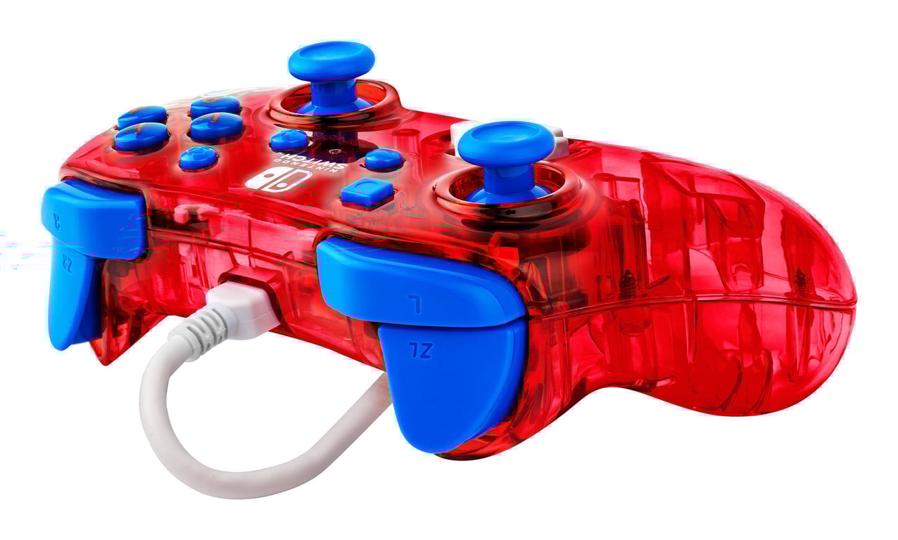 Rock Candy: Mario Punch Rouge, Translucide USB Manette de jeu Analogique/Numérique Nintendo Switch, Nintendo Switch Lite, Nintendo Switch OLED - Neuf