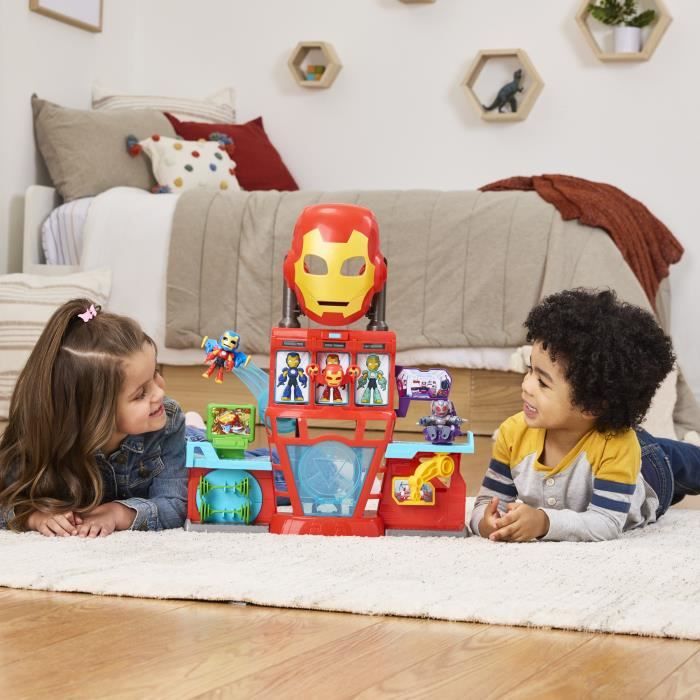 QG d'Iron Man, coffret électronique pour enfant, Marvel Iron Man and his Awesome Friends, des 4 ans - Neuf