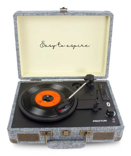 Prixton VC400 Tourne-disque à entraînement direct Gris Manuel Gris cosmique - vue 3