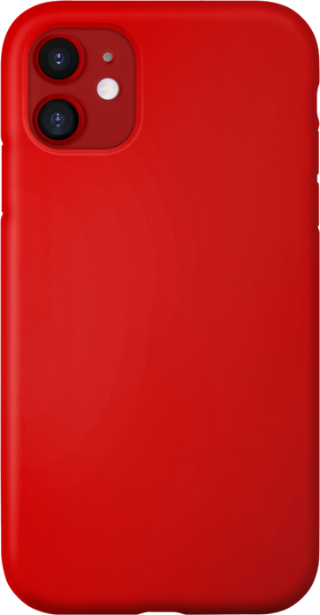 Coque antichoc en gel de silicone doux pour Apple iPhone 11, Rouge Ardent