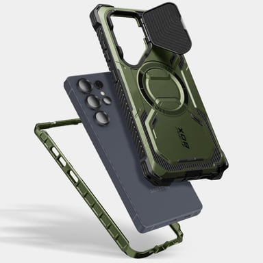 Coque Intégrale pour Samsung S25 Ultra Antichoc Compatible MagSafe Vert