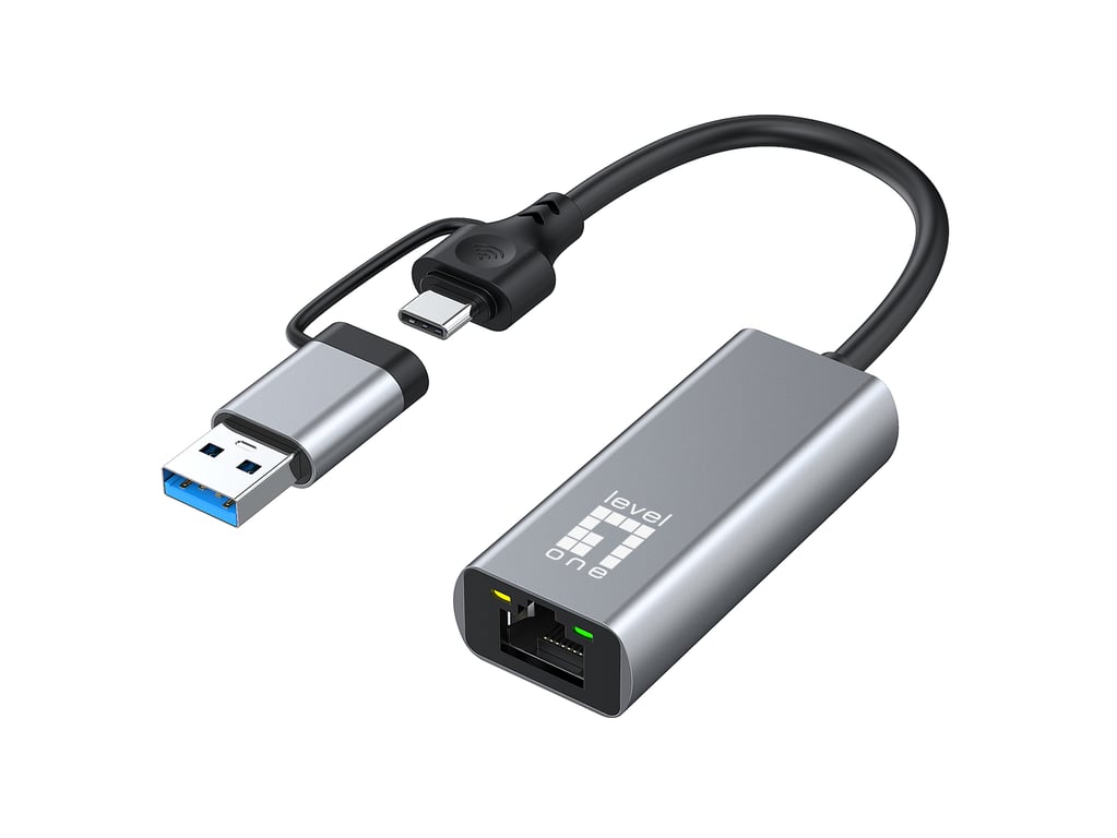 LevelOne USB 0423 scheda di rete e adattatore Ethernet 2500 Mbit/ - vue 2