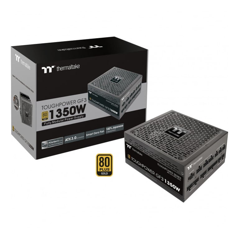 THERMALTAKE Toughpower GF3 1350W ATX 3.0 PCIe Gen5 80+ Gold - Neuf
