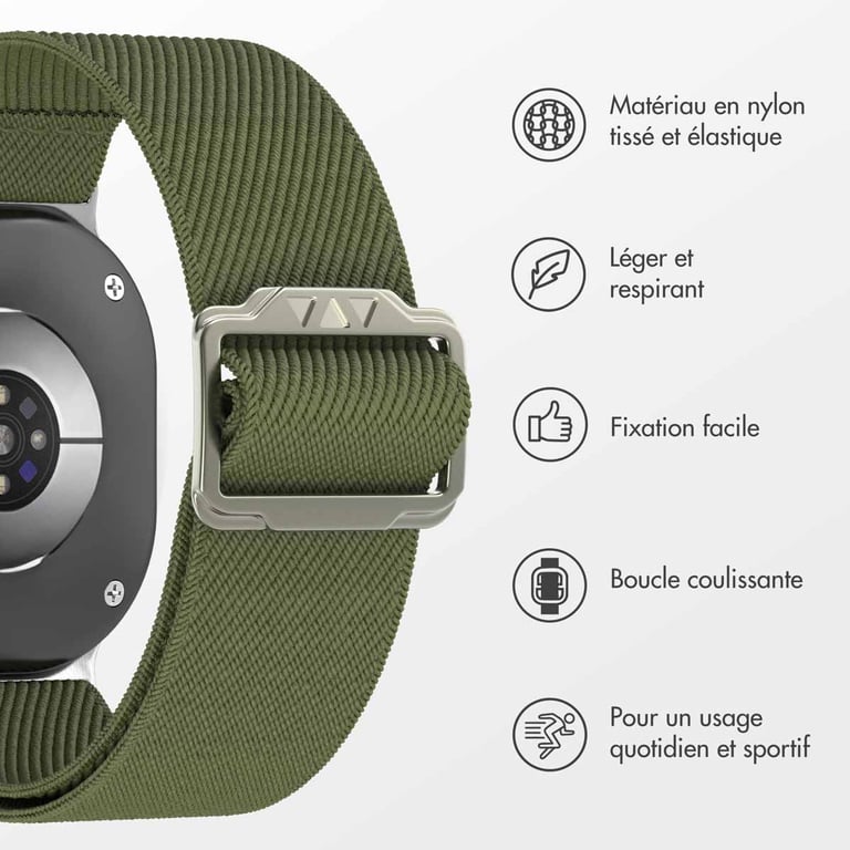 Bracelet Samsung Galaxy Watch 8 46mm Nylon élastique - vue 9