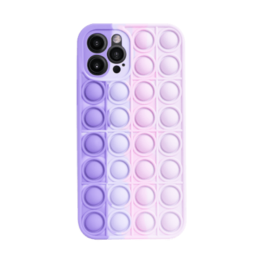 Custodia Popping Bubble per Apple iPhone 12/12 Pro, Rosa Viola