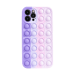 Custodia Popping Bubble per Apple iPhone 12/12 Pro, Rosa Viola