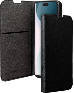 Folio iPhone 16 Pro Wallet Fonction Stand Noir - Certifié GRS Bigben