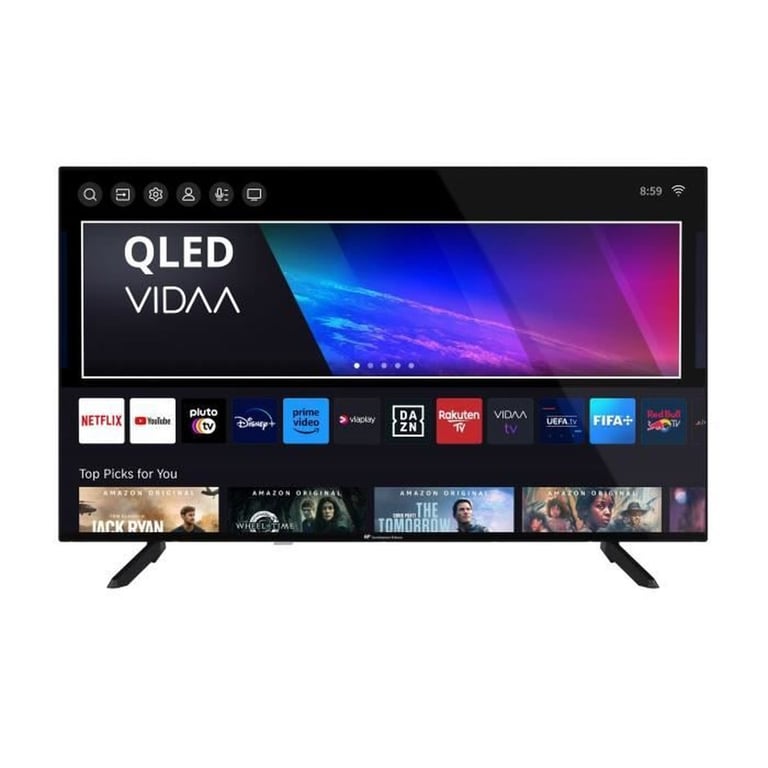 TV QLED CONTINENTAL EDISON CELED50SVQLD25B3 50'' 126 cm UHD 4K 3840x2160 SMART VIDAA 3xHDMI 2xUSB - vue 2