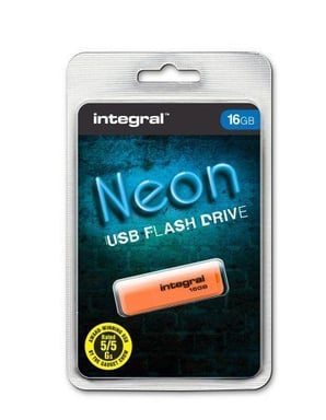 Integral INFD16GBNEONOR unidad flash USB 16 GB USB tipo A 2.0 Naranja