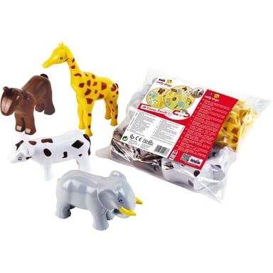 Animali magnetici - KLEIN - 0071 - 4 grandi animali Puzzle divertente, borsa - 16 pezzi - A partire da 12 mesi