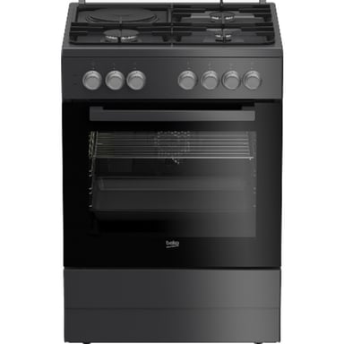 Cuisinière mixte BEKO FBM63130ACT 3 foyers gaz + 1 électrique 72 L Anthracite