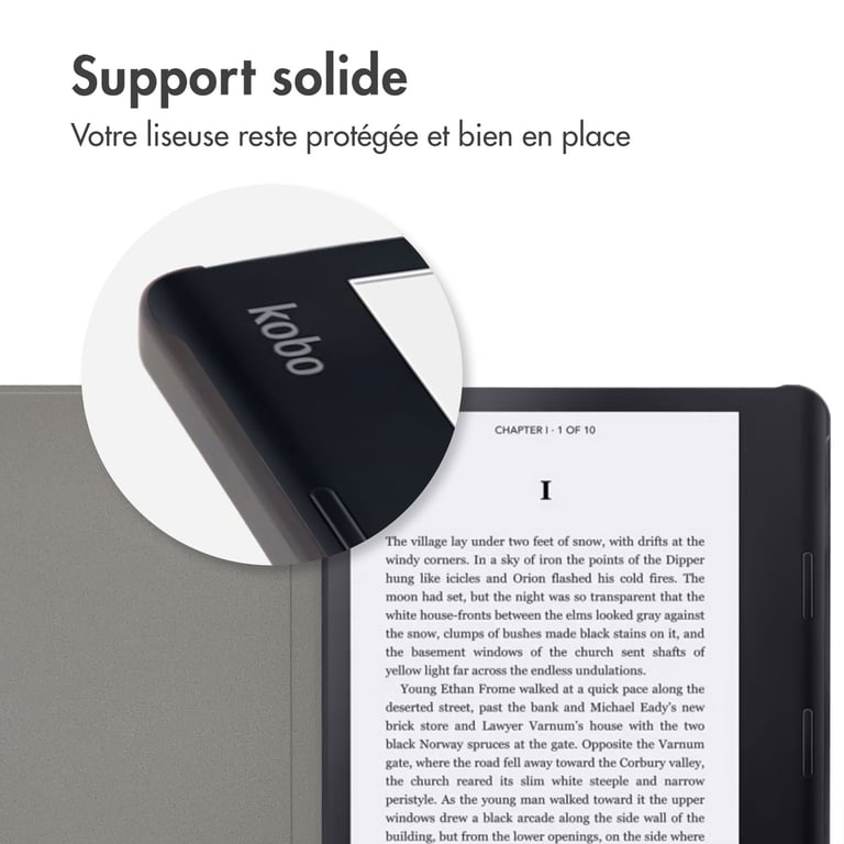 imoshion Design Slim Hard Sleepcover avec support pour Kobo Sage / Tolino Epos 3 Graphic Neuf - vue 2
