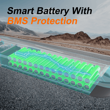 Patinete Eléctrico Urbano Mega Motion EV85F de 8.5 pulgadas, 400 W, Batería de 36 V/7.8 Ah