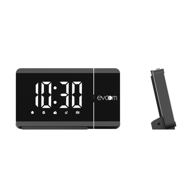 EV304571 Evoom - Réveil projection thermo+ USB  Noir
