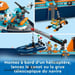 60368 LEGO City - Barco de exploración ártica con helicóptero y minifiguras