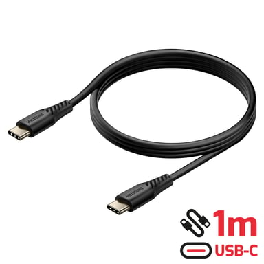 Swissten Cargador de coche USB-C 20W / USB-A para smartphone con cable USB-C 60W 1m Negro