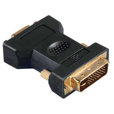 Adaptador VGA-DVI, DVI macho - VGA (Sub-D15hd) hembra, chapado en oro, blindado
