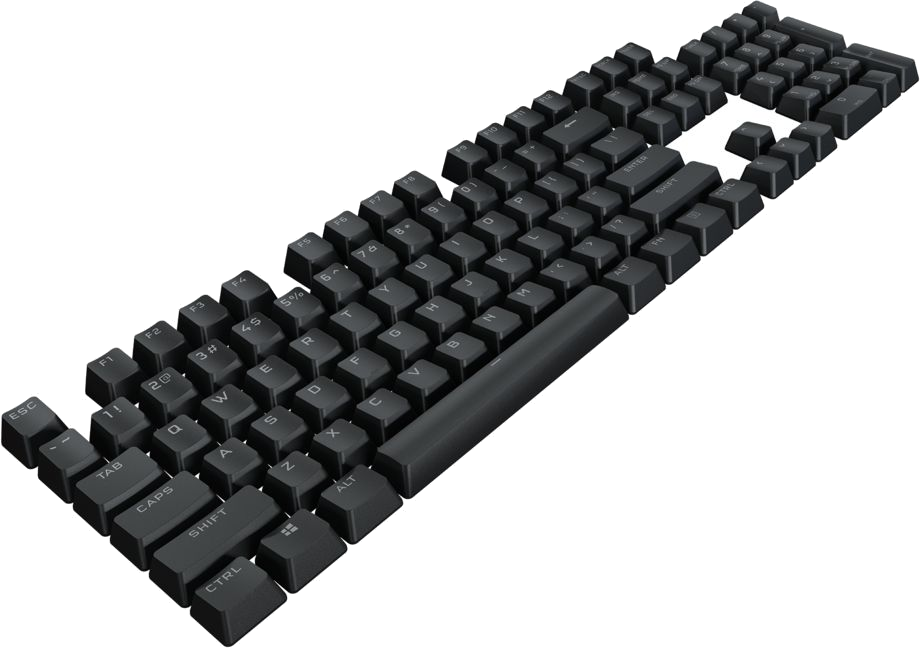 Jeu de 105 touches pour clavier Corsair PBT Double-Shot Pro (Noir) AZERTY