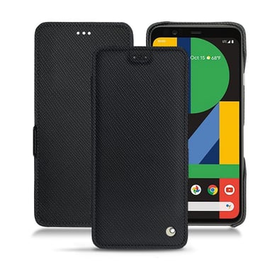 Housse cuir Google Pixel 4 XL -  - Noir - Cuir saffiano