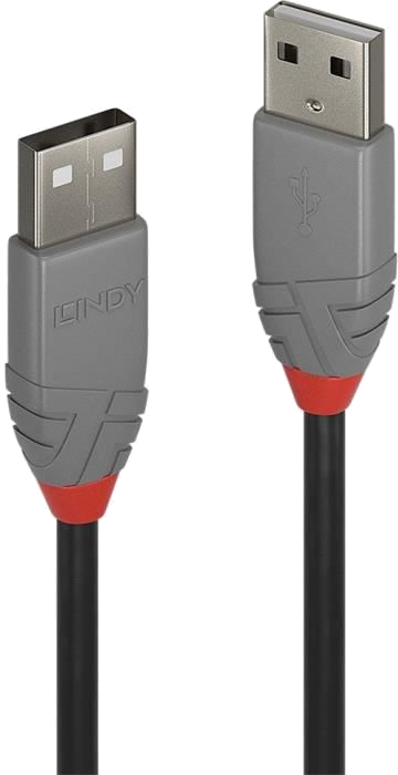 LINDY Câble USB 2.0 type A / A - Anthra Line - 1m