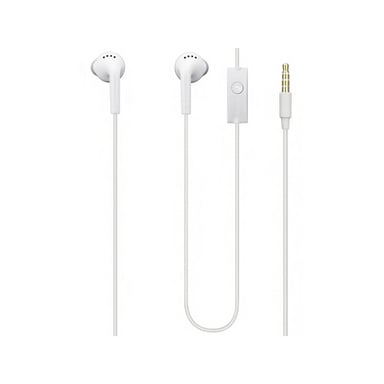 Ecouteurs Intra-Auriculaires 3,5mm avec Télécommande et Microphone Intégrés Blanc