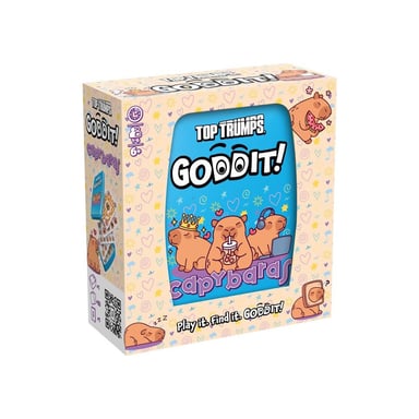 Jeu de cartes Top Trumps GODDIT! Capybaras 55 énigmes Winning Moves 1 à 6 joueurs dès 6 ans