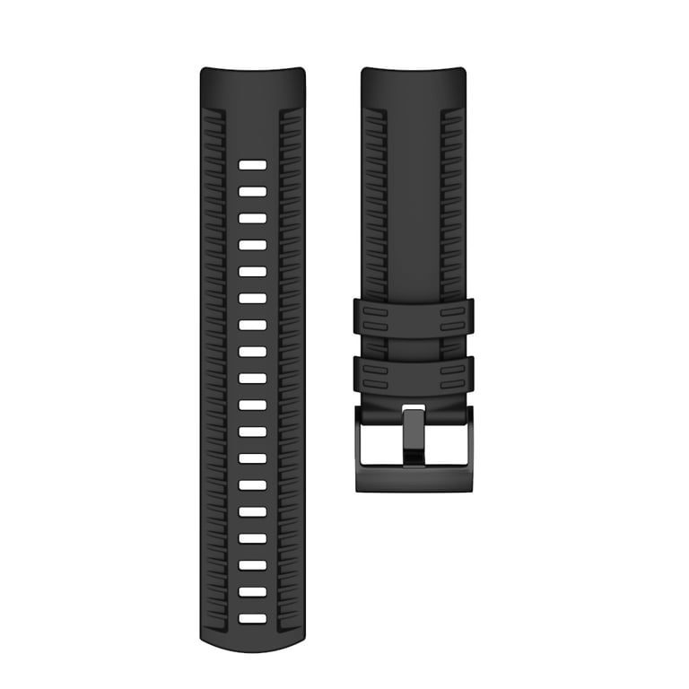 INF Bracelet (24 mm) en silicone pour Suunto Spartan Sport Wrist HR/9 Baro/9/D5/7 Black Modèle 2 Noir - vue 4