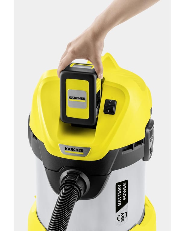 Aspirateur Eau Et Poussière KARCHER WD 3 Premium – 17L, Sans Fil, 36V - vue 4