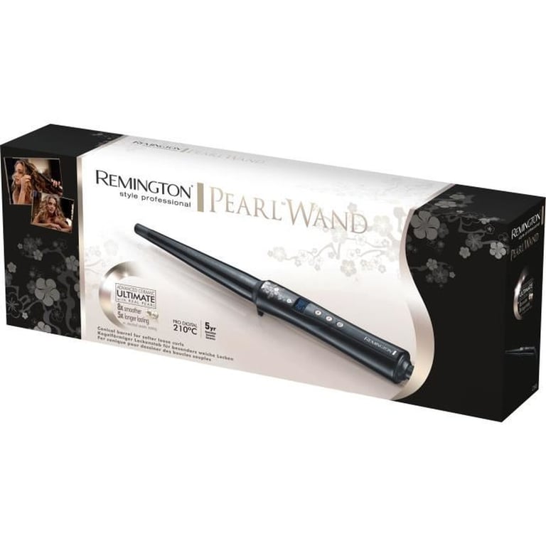 Remington CI95 Fer à Boucler Boucleur Conique Pearl Advanced Ceramic avec Eclats de Perles Cheveux Brillants - vue 2