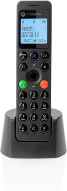 Motorola DOT201 Téléphone DECT Identification de l'appelant Noir - Neuf