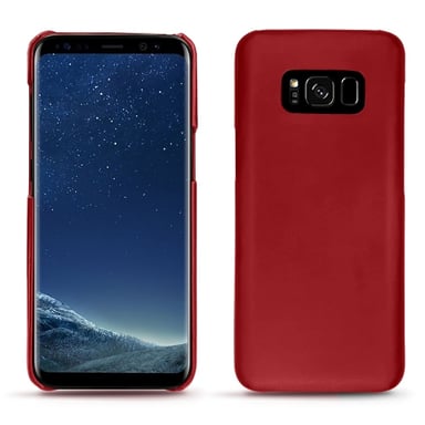 Funda de piel Samsung Galaxy S8 - Tapa trasera - Rojo - Piel lisa