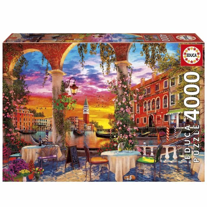 Puzzle EDUCA Venise 4000 pièces Thème Architecture Dimensions 136x96 cm