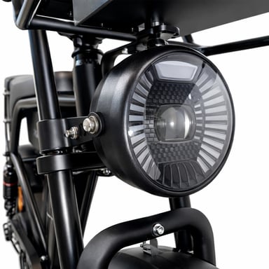 Bicicleta eléctrica PIXAR M9 con suspensión completa y doble batería de 48 V y 35 Ah - color dorado