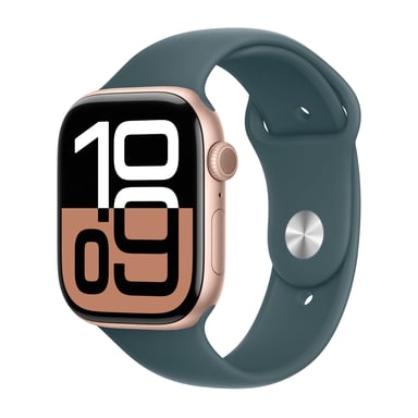 Bracelet Sport pour Apple Watch Series 1 - 9 / SE (38/40/41 mm) | Series 10 / 11 (42 mm) - Taille S/M - Lake Green