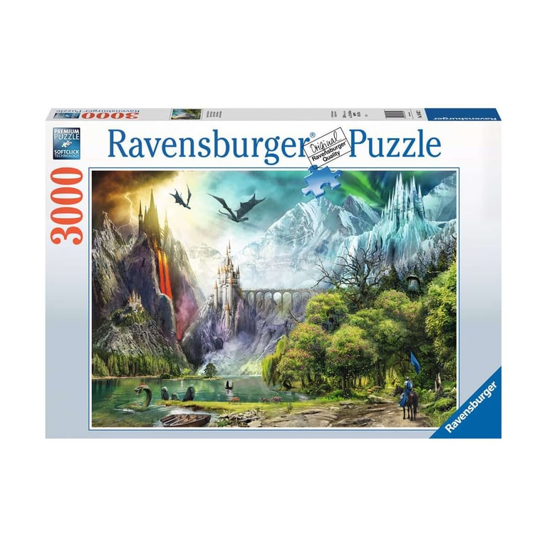 Puzzle 3000 pièces : Règne des dragons Ravensburger France - vue 3
