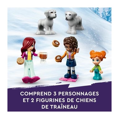 LEGO Friends 41760 Les Vacances en Igloo, Jouets d'Hiver avec Chiens de Traîneau, Mini-Poupées, pour Enfants Des 8 Ans