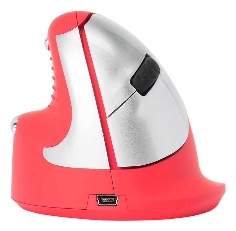 R-go tools Souris ergonomique Rouge sport gaucher RGOHEREDL