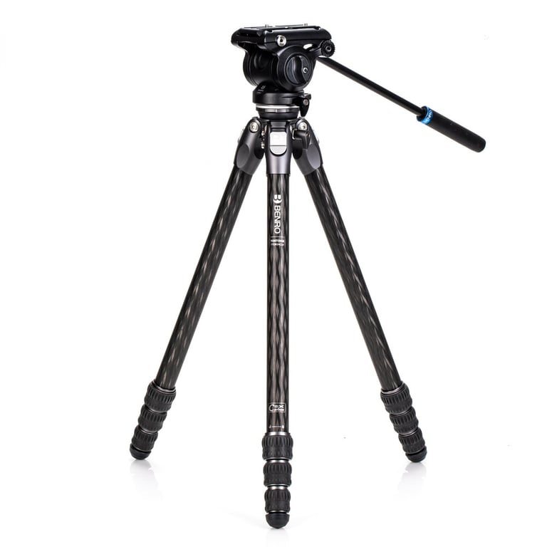 Trépied Vidéo BENRO 1140029 – Fibre de carbone, Charge max 4 kg - vue 3
