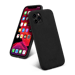 Coque en Suède Alcantara Deluxe pour Apple iPhone 11 Pro Max, Noir Minuit