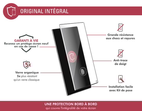 Proteggischermo per Samsung Galaxy S23 Ultra 5G in vetro 3D Original