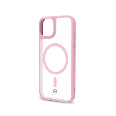 Celly Magmatt coque de protection pour téléphones portables 15,5 cm (6.1'') Housse Rose, Transparent Apple iPhone 14