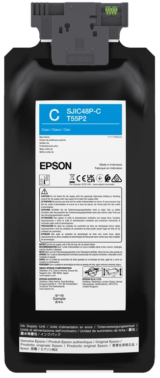 Epson SJIC48P C Ink Cartridge CW C8000E CYA