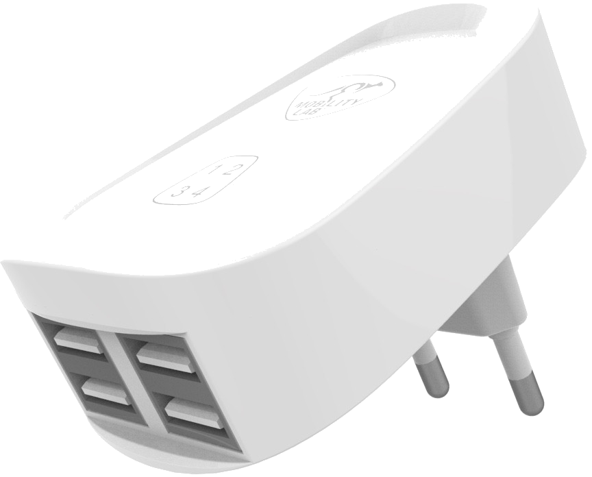 MOBILITY LAB - Adaptateur Chargeur Prise Murale avec 4 Ports USB