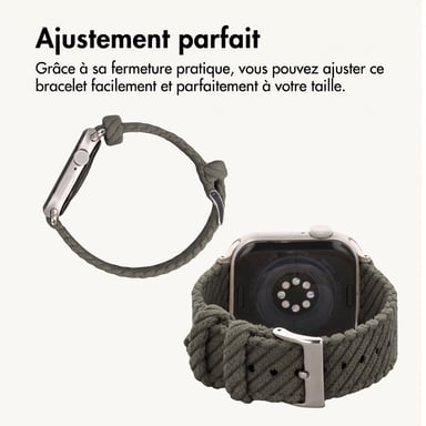 imoshion Bracelet en velours côtelé pour Apple Watch | 38/40/41/42 mm - Vert