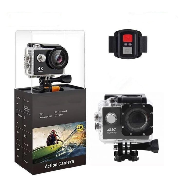 Caméra Sports 4K Ultra HD Wi-Fi 2.0 LTPS (LCD) avec contrôle de distance  bleu - Smartek
