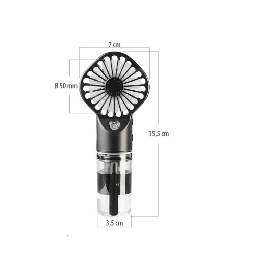 Ventilateur nomade Pearl Rechargeable Brumisateur 4 vitesses 20 ml réservoir - vue 4